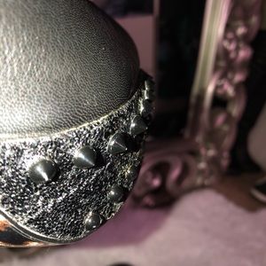 Betsy Johnson Black Ramma Studded